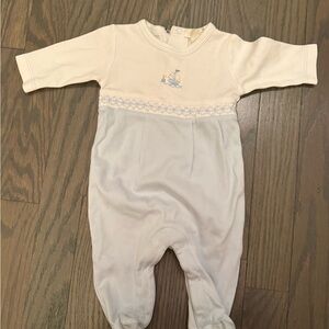 Kissy Kissy NB Sailboat Footie Romper Blue Pima Cotton Classic Baby